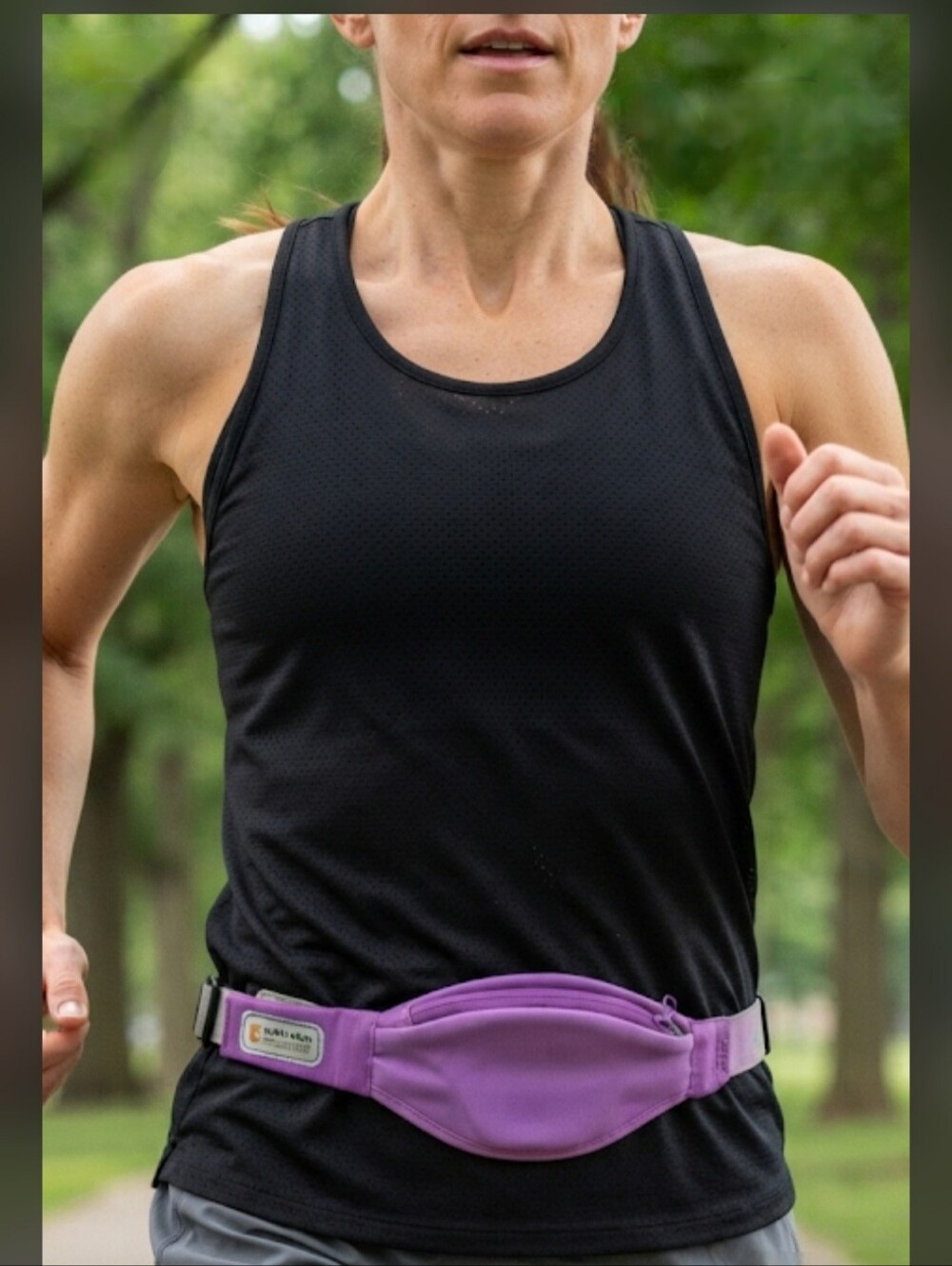 Nathan Human Propulsion Labs Running Belt Purple ID Tag Pouch